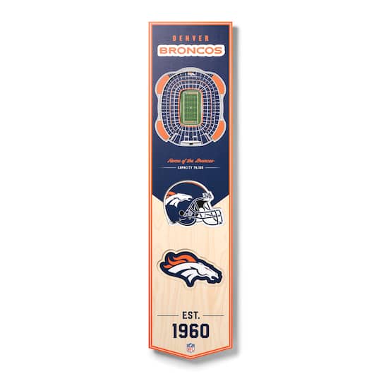 3D StadiumView 8" x 32" Banner By Youthefan in Denver Broncos | Michaels®